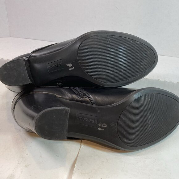 Dockers Zippered Faux Leather Block Heel Ankle Boots 11M - Picture 13 of 13